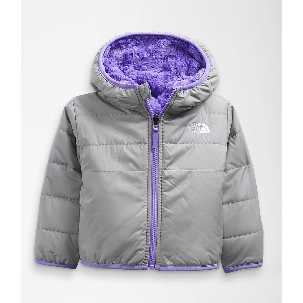 The North Face Reversible Mossbud Swirl Full Zip Hooded Μωρό Σακάκι - Γκρι (IMCA27498)